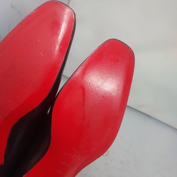 Christian Louboutin MENS Dandelion Black Smooth Leather Loafer Shoe - Picture 11 of 15